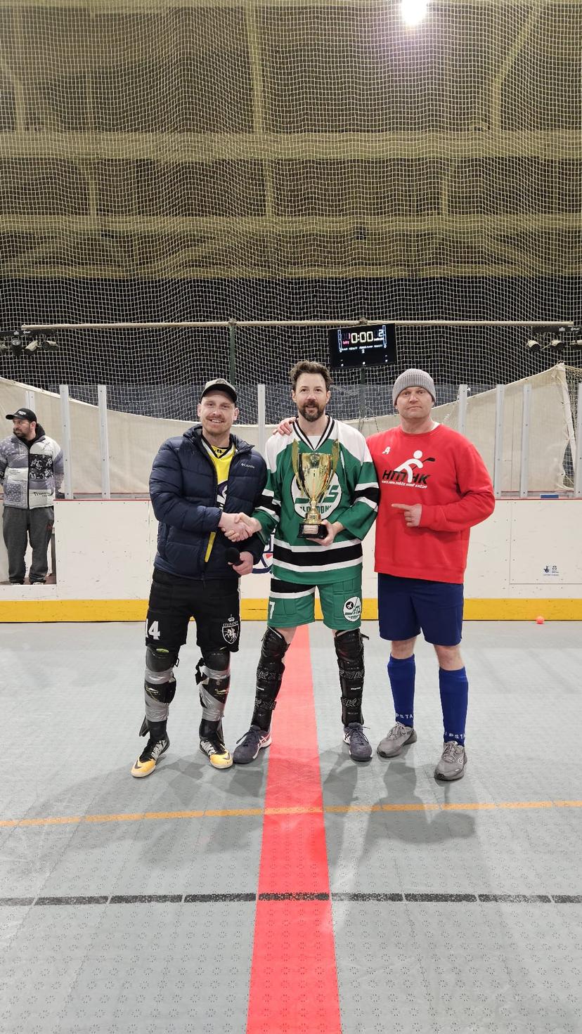 Travis Accepting the 2nd Place Trophy